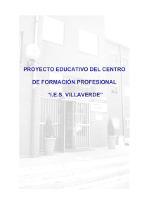 PROYECTO EDUCATIVO DEL CENTRO DE FORMACIÓN