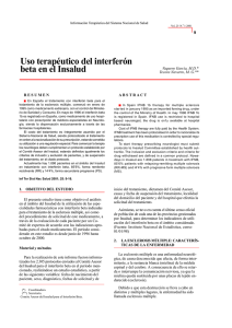 Uso terapéutico del interferon beta en el Insalud