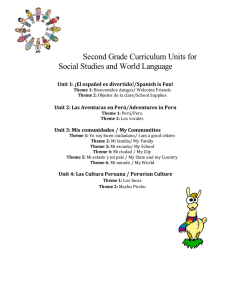 Second Grade Curriculum Units for Social Studies and World