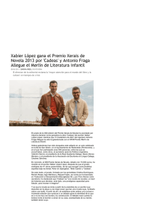 Xabier López gana el Premio Xerais de Novela 2013 por