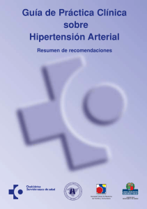 Guía de Práctica Clínica sobre Hipertensión Arterial