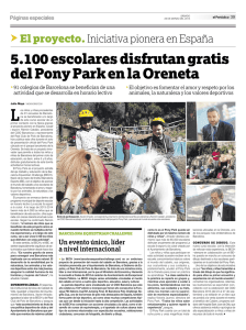 5.100 escolares disfrutan gratis del Pony Park en la Oreneta