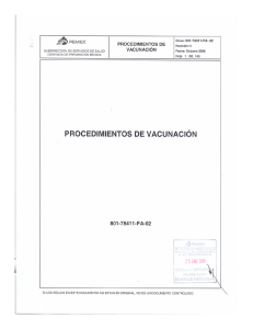 procedimientos de vacunación
