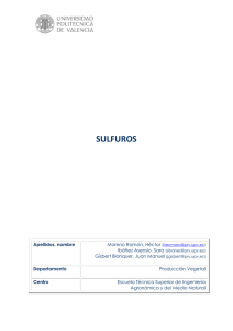 sulfuros - RiuNet repositorio UPV