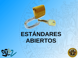 estándares abiertos - Oficina Software Libre