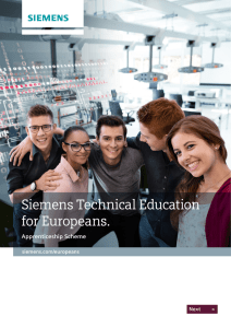 Siemens Technical Education for Europeans.