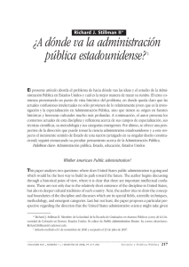 ¿A dónde va la administración pública estadounidense?