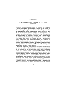 EL REPUBLICANISMO FEDERAL Y LA CORTE (1826