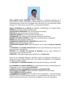 JAIRO ALBERTO ROCHA RODRÍGUEZ, Médico Veterinario y