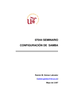Configuración de Samba - Universidad de Sevilla