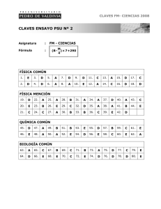 claves ensayo ex – cátedra nº 02 - U