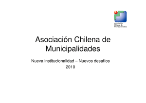documento Visión ACHM - Asociación Chilena de Municipalidades