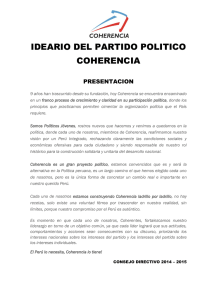 IDEARIO DEL PARTIDO POLITICO COHERENCIA