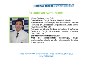 dr. rodrigo castillo koch - Hospital Clínico Universidad de Chile