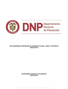 guía (programa) de prevención de consumo de alcohol, tabaco y