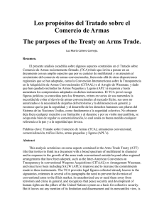 Los propósitos del Tratado sobre el Comercio de Armas The