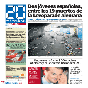 Dos jóvenes españolas, entre los 19 muertos de la Loveparade