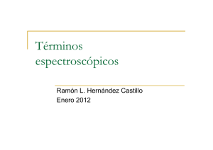 Terminos espectroscopicos - Ramón Hernández Academic Resources