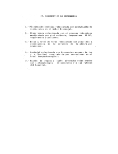 IV. DIAGNOSTICO DE ENFERMERIA Respiración ineficaz