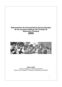 Relevamiento de contexto sociocultural 2005