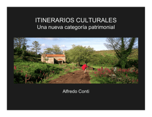 Itinerarios culturales, Alfredo Conti