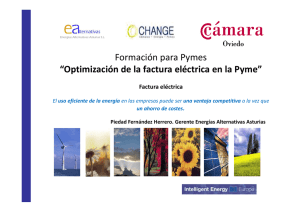 Optimización de la factura eléctrica en la Pyme