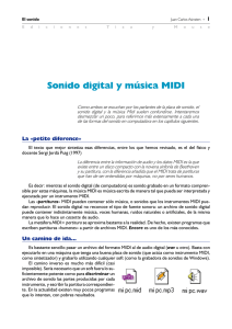 Sonido digital y música MIDI