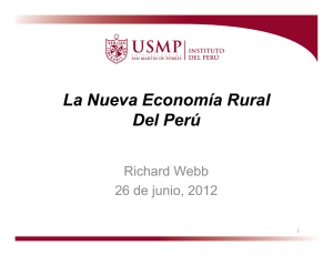 La Nueva Economía Rural Del Perú