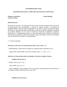 ASPECTOS LEGALES DE LAS FINANZAS Finanzas Corporativas