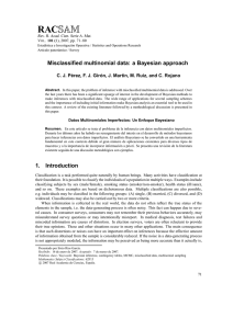 Misclassified multinomial data: a Bayesian approach