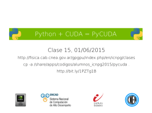 Python y Cuda
