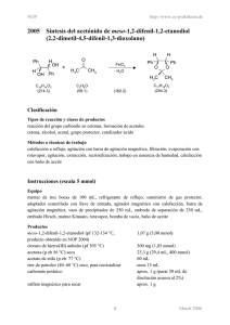 2005 Síntesis del acetónido de meso-1,2-difenil-1,2