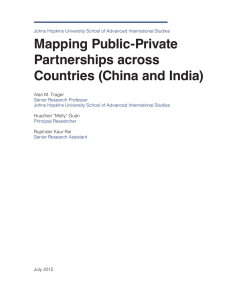 Mapping Public- Private Partnerships across Countries