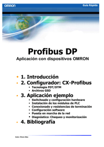 Profibus DP Aplicación con dispositivos OMRON