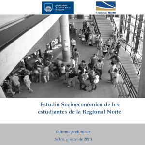 Estudio Socioeconómico de los estudiantes de la Regional Norte