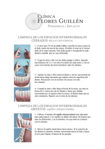 ¿Cómo debo utilizar el hilo dental?