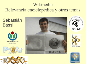 Wikipedia Relevancia enciclopédica y otros temas