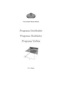 Programa GeoModelo Programa Modelador Programa VerSeis
