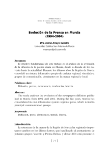 Evolución de la Prensa en Murcia - Sphera Publica