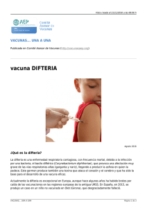 vacuna DIFTERIA - Comité Asesor de Vacunas