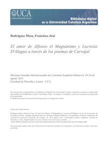El amor de Alfonso el Magnánimo y Lucrezia D