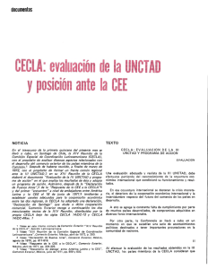 CECLA: evaluaci` n de la UNC A y pos· ción ante la CEE