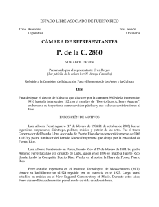 P. de la C. 2860 - Cámara de Representantes