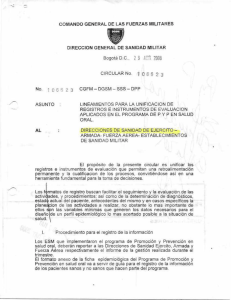 COMANDO GENERAL DE LAS FUERZAS MILITARES DIRECCION