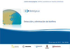 Detección y eliminación de biofilms