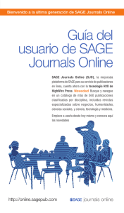 Guía del usuario de SAGE Journals Online