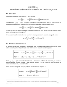 UNIDAD 2 Ecuaciones Diferenciales Lineales de Orden Superior