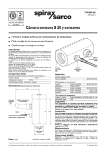 Cámara sensora S 20 y sensores