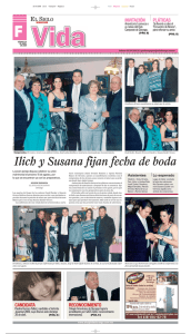 Ilich y Susana fijan fecha de boda