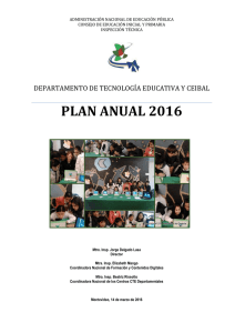 Plan Anual 2016 - Consejo de Educación Inicial y Primaria